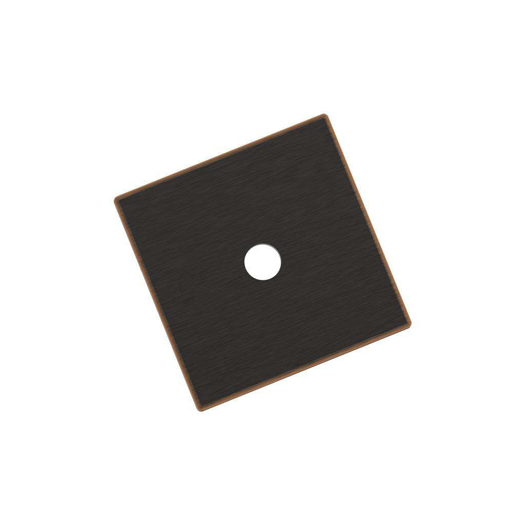 AMEROCK Ladera 1-3/16" Square Cabinet Knob Backplate in Oil Rubbed Bronze BP37760ORB