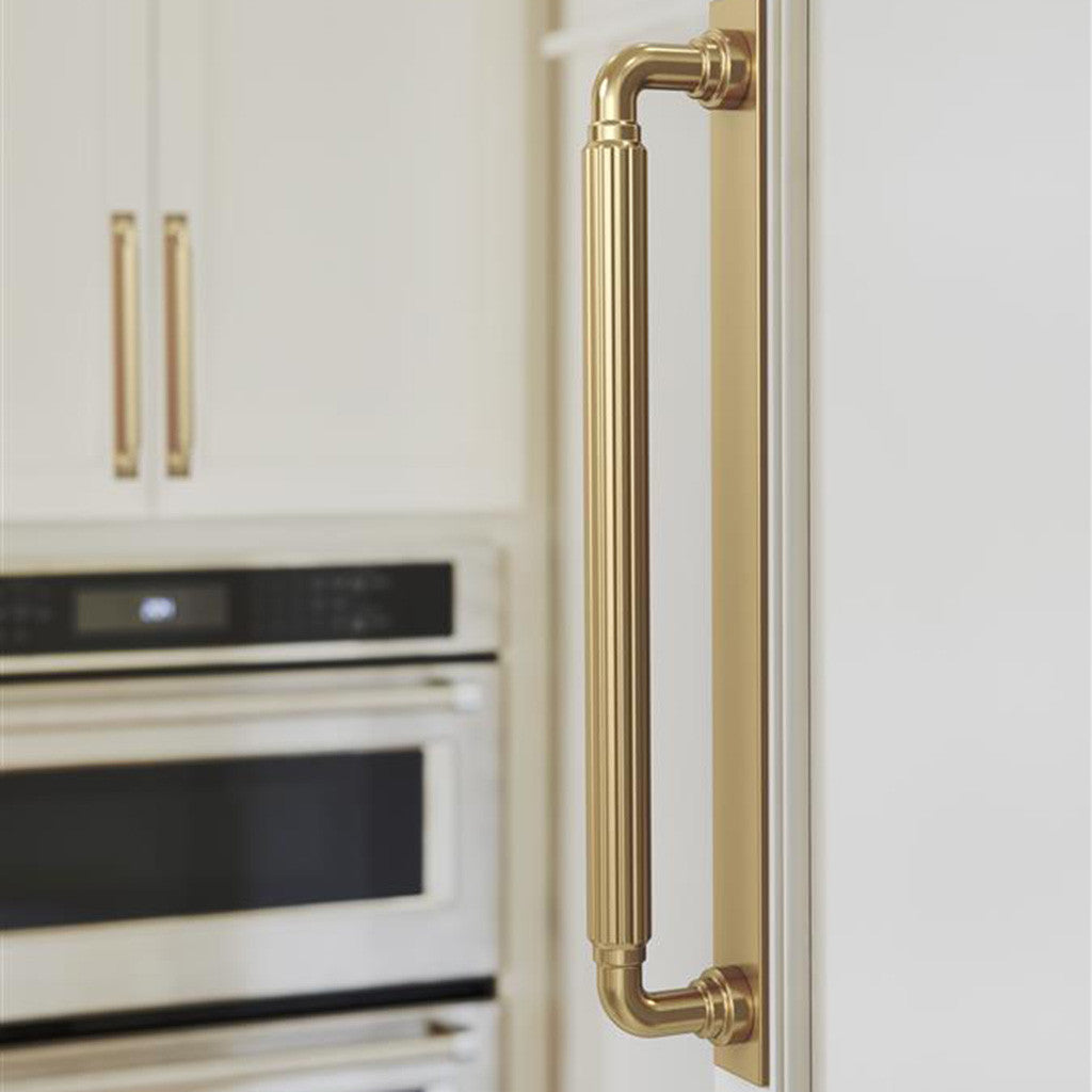AMEROCK Ladera Rectangle Appliance Pull Backplate in Champagne Bronze 12" BP37769CZ Mounted