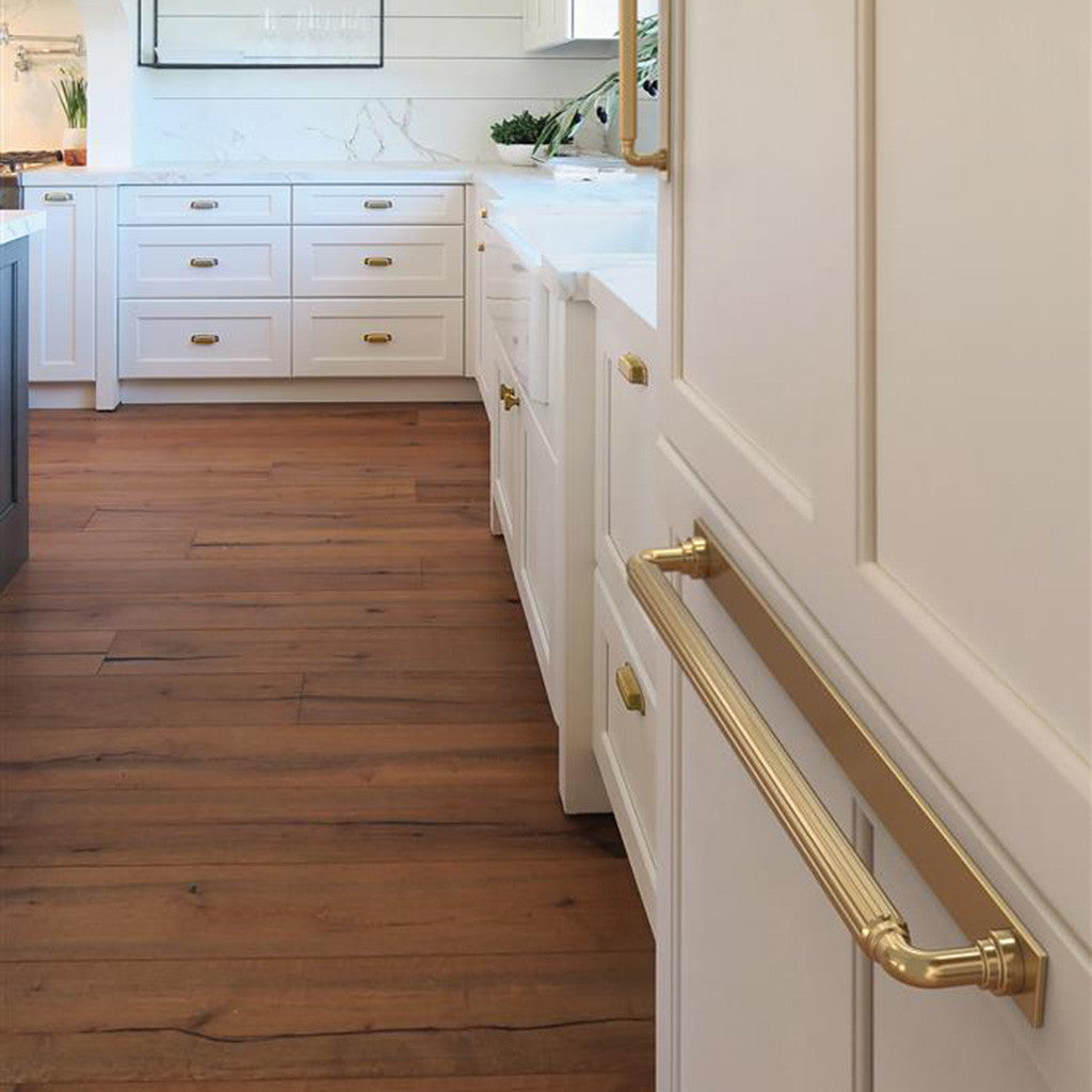 AMEROCK Ladera Rectangle Appliance Pull Backplate in Champagne Bronze 18" BP37770CZ Mounted