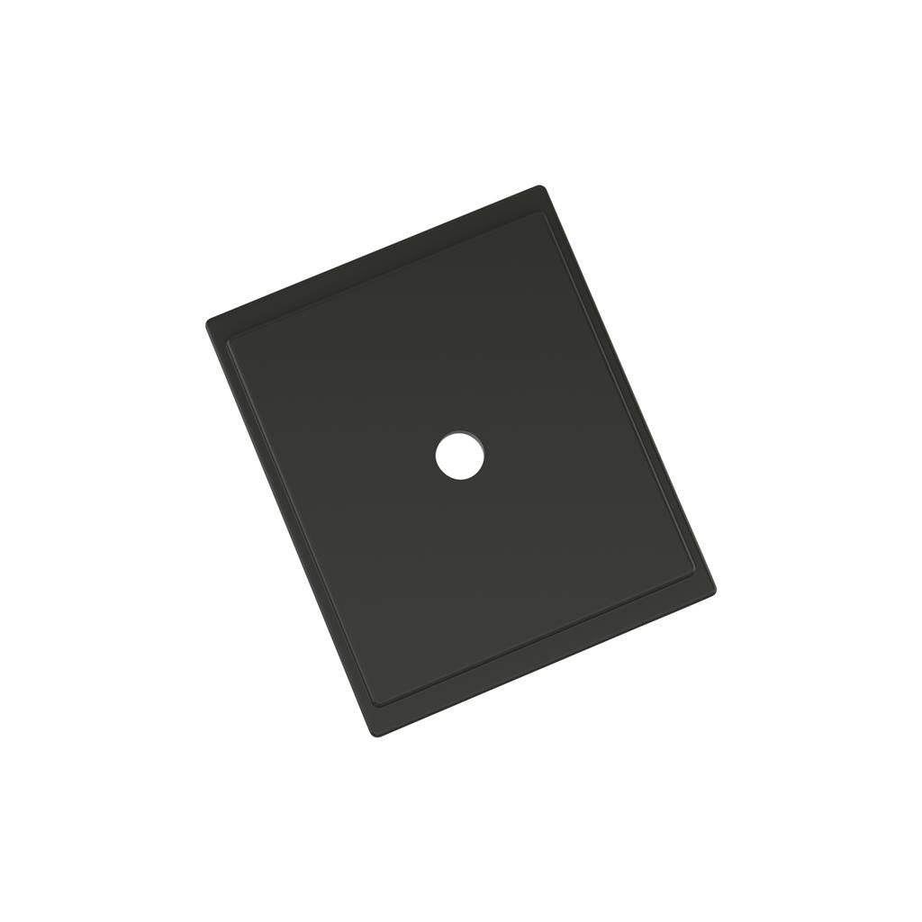 AMEROCK Maymont 1-5/8" Rectangle Cabinet Knob Backplate in Matte Black BP37586MB BP37586MB