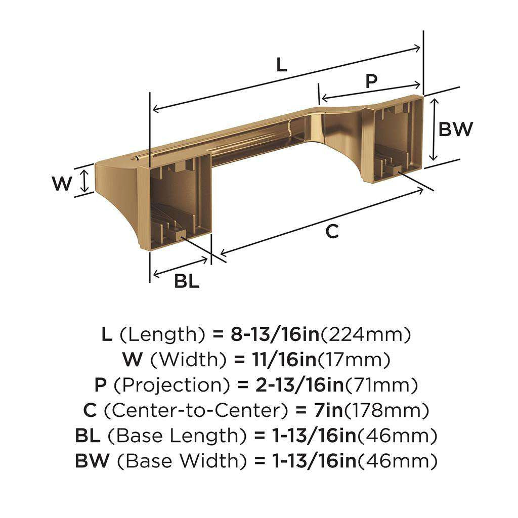 AMEROCK Mulholland Pivoting Toilet Paper Holder in Champagne Bronze BH36021CZ Specs