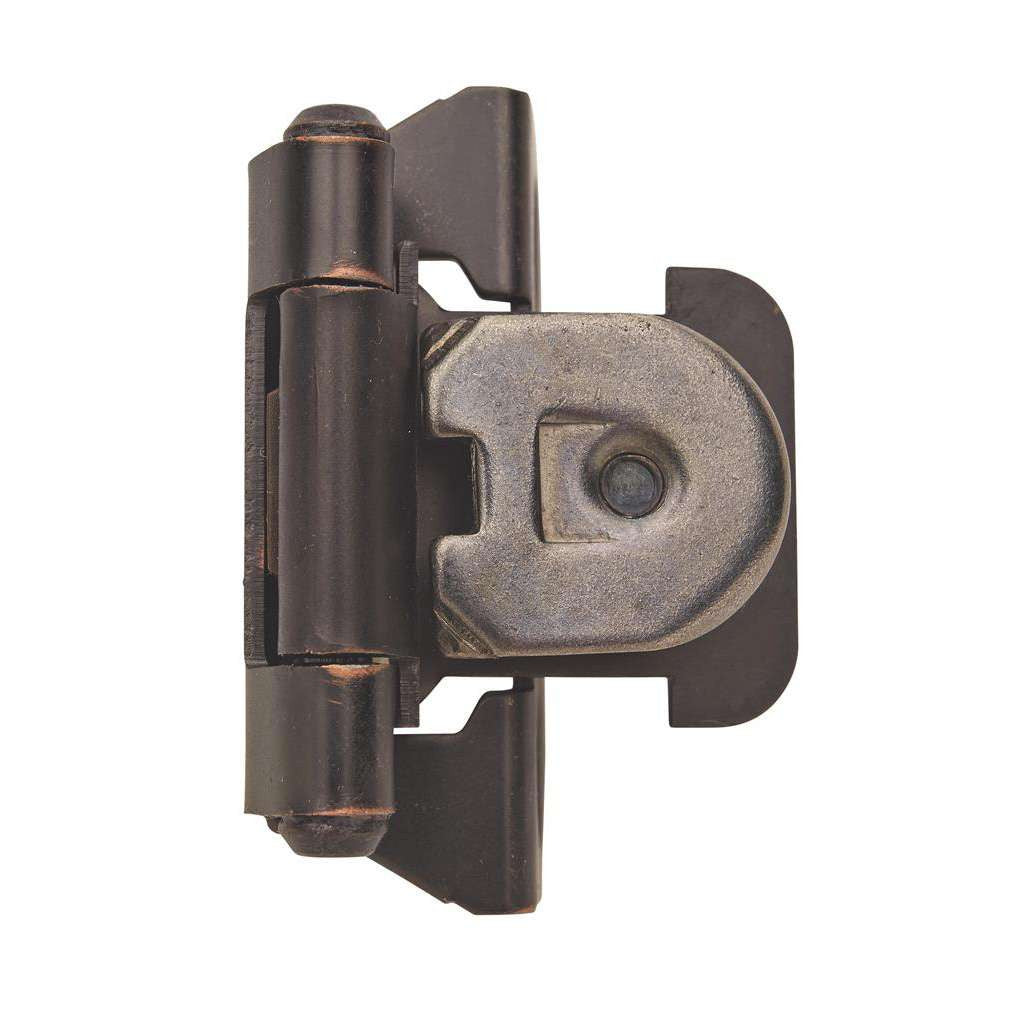 AMEROCK Single Demountable 1/4" Overlay Cabinet Hinge (pair) in Oil Rubbed Bronze BPR8715ORB