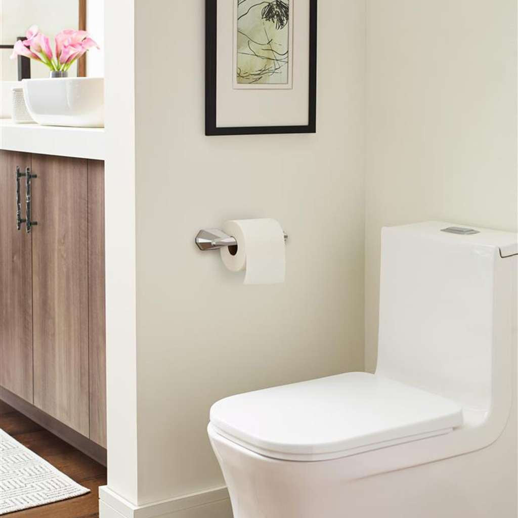 AMEROCK St. Vincent Single Post Toilet Paper Holder in Polished Chrome BH3604126 in Bathroom