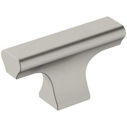 Main View of a Satin Nickel Rectangle Cabinet Knob from Amerock's Status Collection BP36836G10