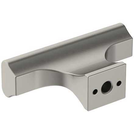 Back View of a Satin Nickel Rectangle Cabinet Knob from Amerock's Status Collection BP36836G10