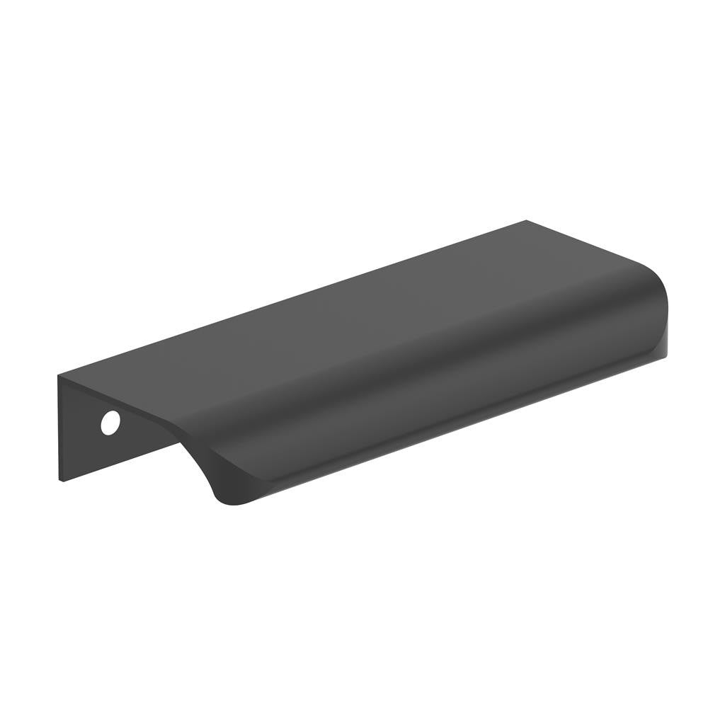 Amerock Streamline Tab Edge Pulls in Matte Black 4" BP37202MB