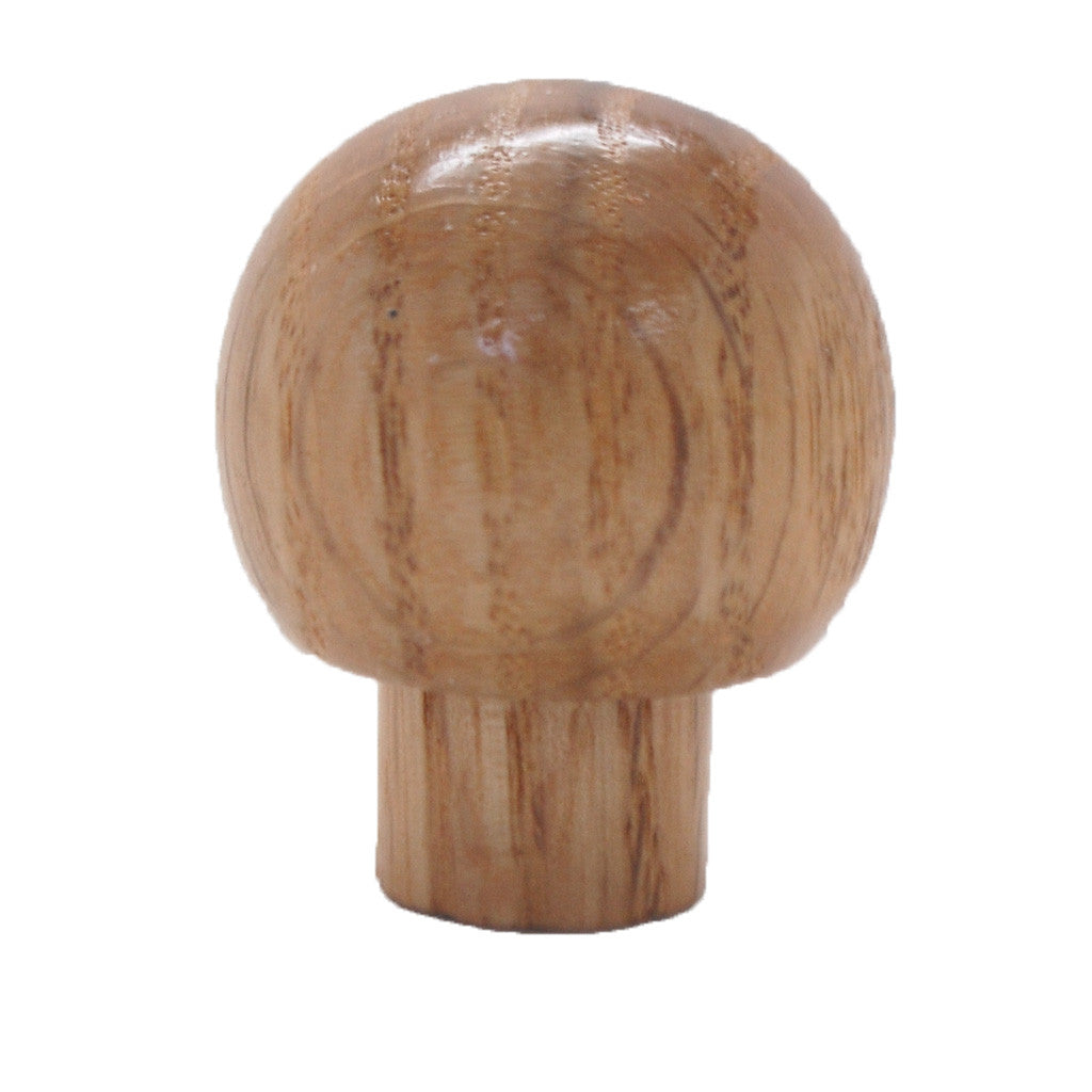 BELWITH 1-3/16" Diameter Ball Cabinet Knob in Unfinished Oak P684-CV Side View