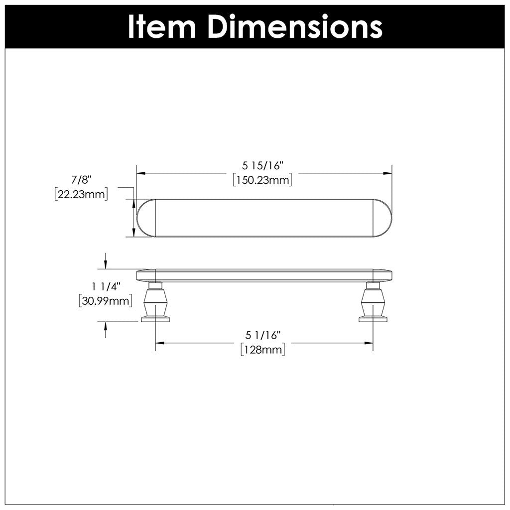 BELWITH KEELER Anders Handle Cabinet Pulls in Satin Nickel 128mm B078790-SN Specs