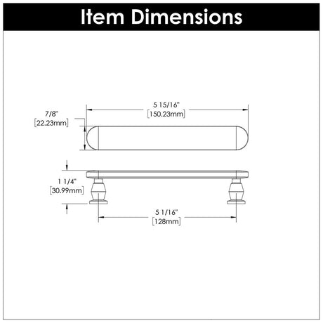 BELWITH KEELER Anders Handle Cabinet Pulls in Satin Nickel 128mm B078790-SN Specs