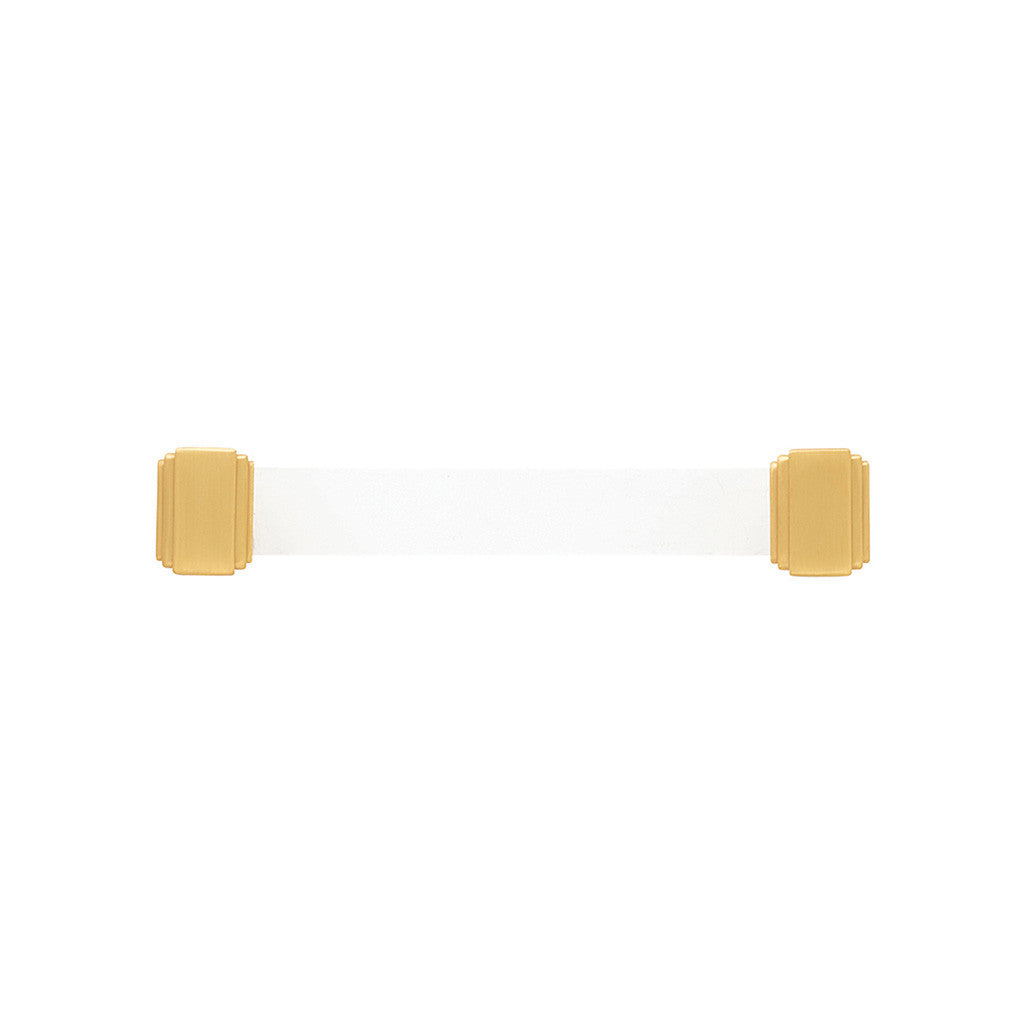 BELWITH KEELER Belleclaire Cabinet Handle Pull in Brushed Golden Brass 128mm B077504-BGB Front View