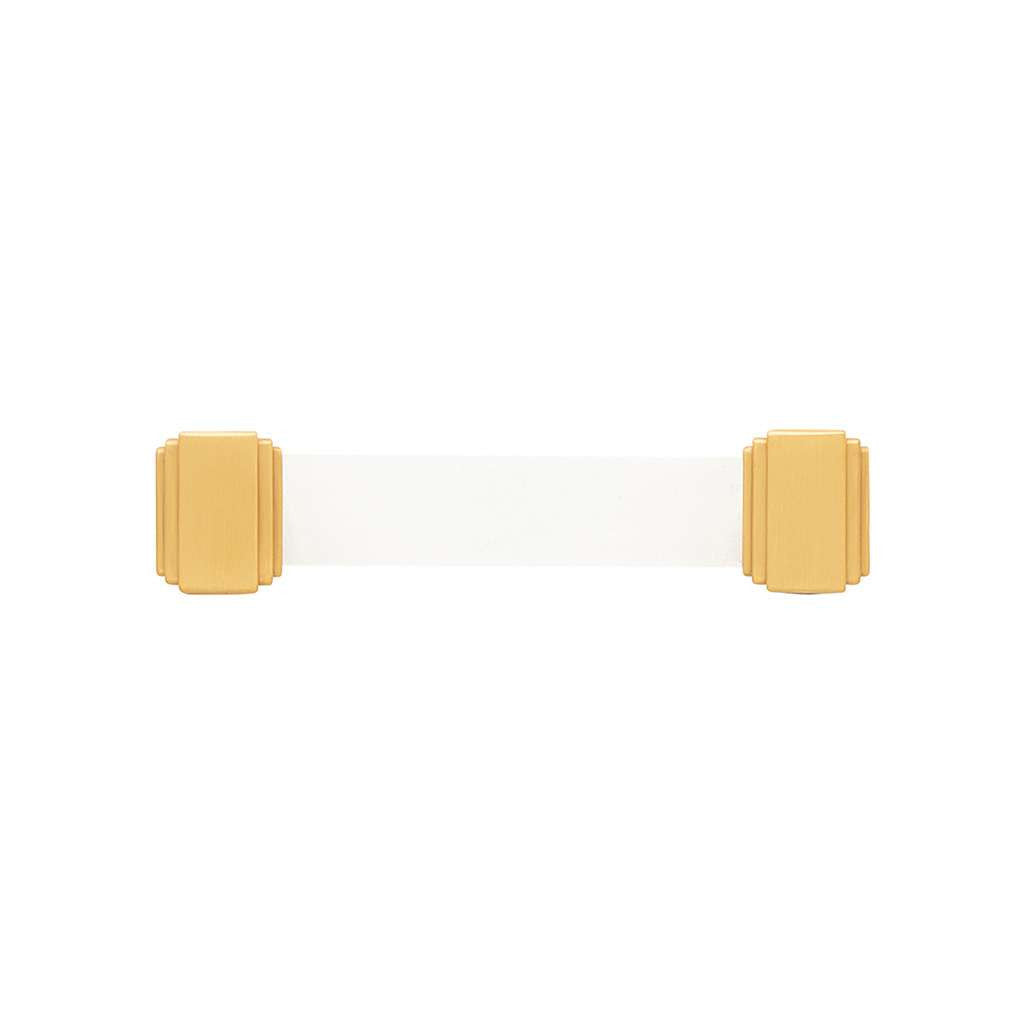 BELWITH KEELER Belleclaire Cabinet Handle Pull in Brushed Golden Brass 96mm B077503-BGB Front View