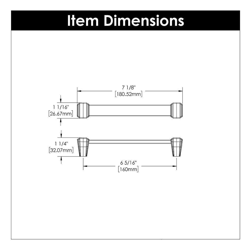 BELWITH KEELER Belleclaire Cabinet Handle Pull in Satin Nickel 160mm B077505-SN Specs