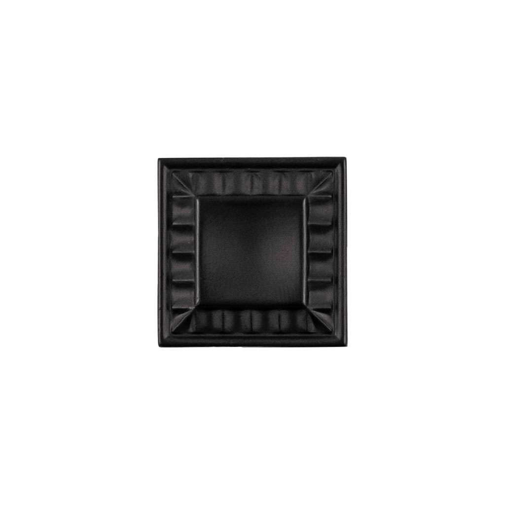 Belwith Keeler Bijou Astoria 1" Long Square Cabinet Knob in Matte Black B056407-MB Front View