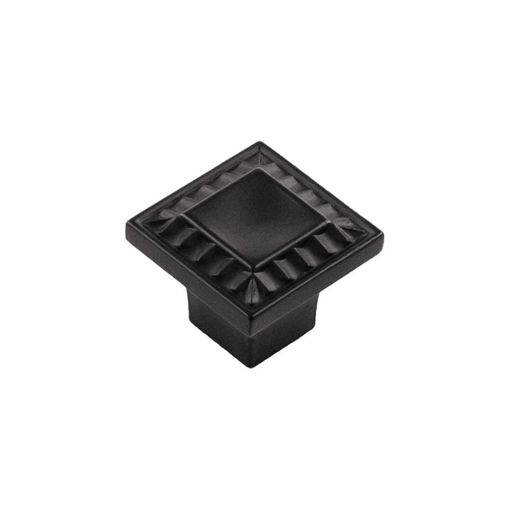 Belwith Keeler Bijou Astoria 1" Long Square Cabinet Knob in Matte Black B056407-MB