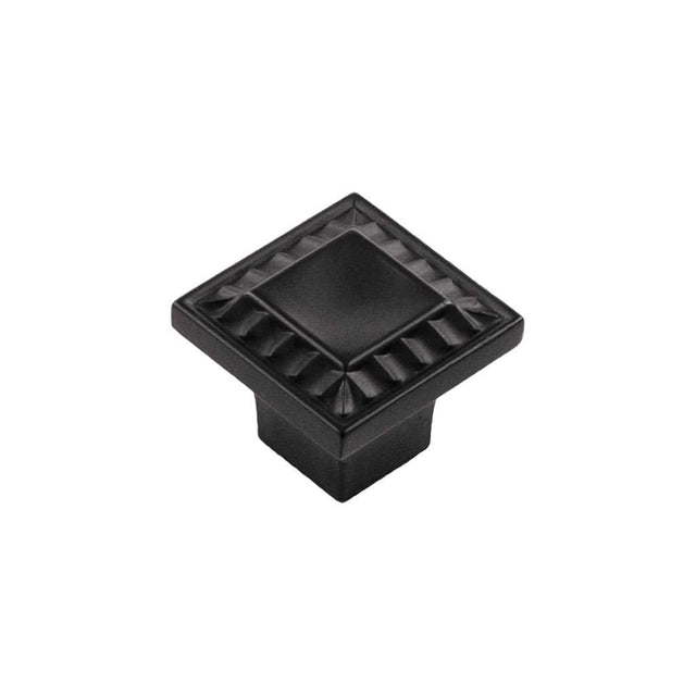 Belwith Keeler Bijou Astoria 1" Long Square Cabinet Knob in Matte Black B056407-MB