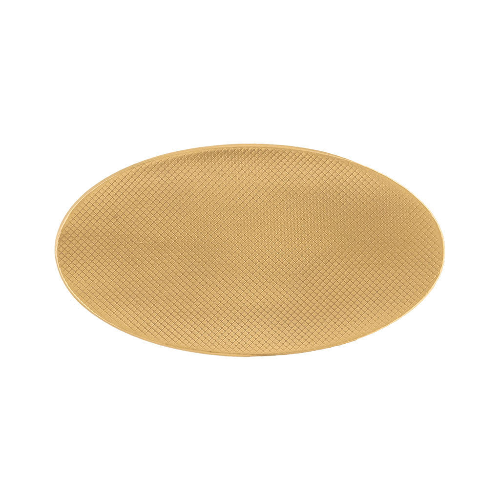 Belwith Keeker Bijou Grata 7/8" Centers Handle Pull in Brushed Golden Brass B078768-BGB Front View