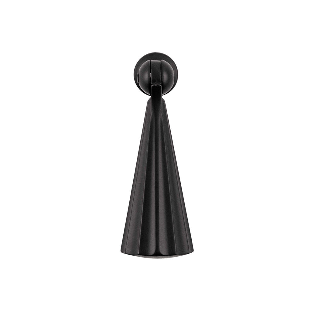 Belwith Keeler Bijou Laurel 2-1/2" Long Pendant in Matte Black B050038-MB Front View