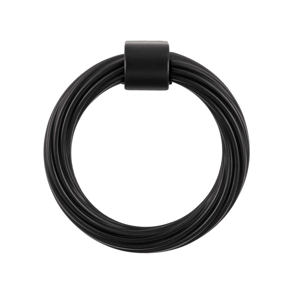 Belwith Keeler Bijou Sybil 2-3/4" Diameter Ring Pull in Matte Black B076986-MB Front View