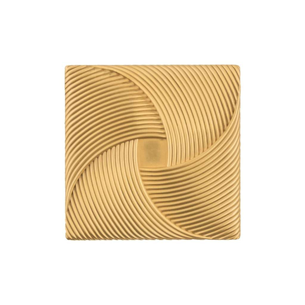 Belwith Keeler Bijou Tempest 3-1/2" Long Square Cabinet Knob in Brushed Golden Brass B057801-BGB Front View