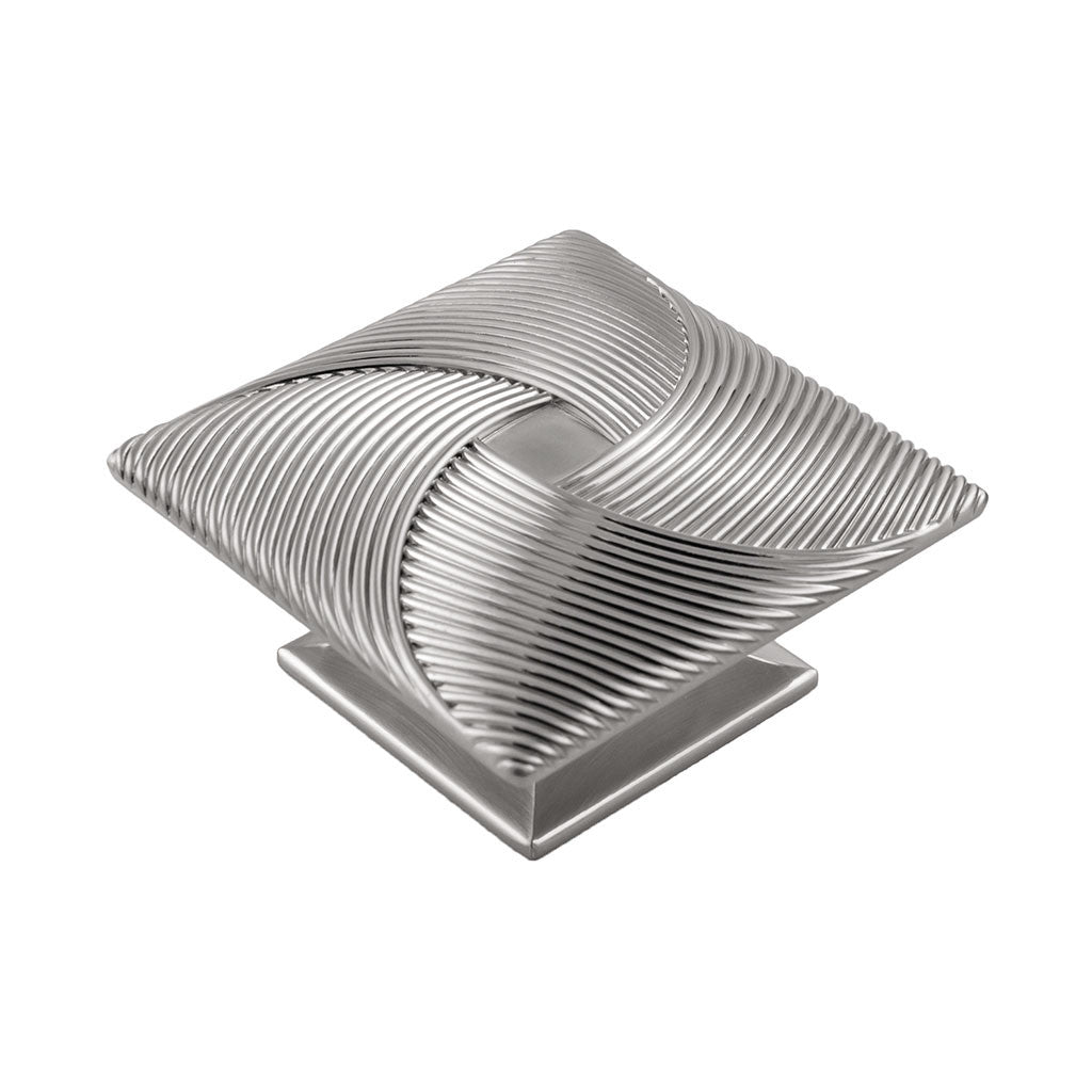 Belwith Keeler Bijou Tempest 3-1/2" Square Cabinet Knob in Satin Nickel B057801-SN