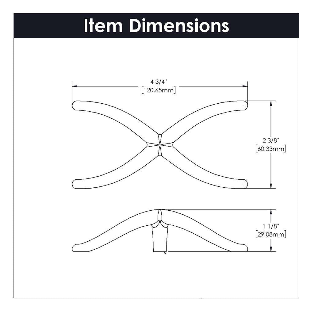 Belwith Keeler Bijou X 4-3/4" Long Cabinet Knob in Satin Nickel B079063-SN Specs