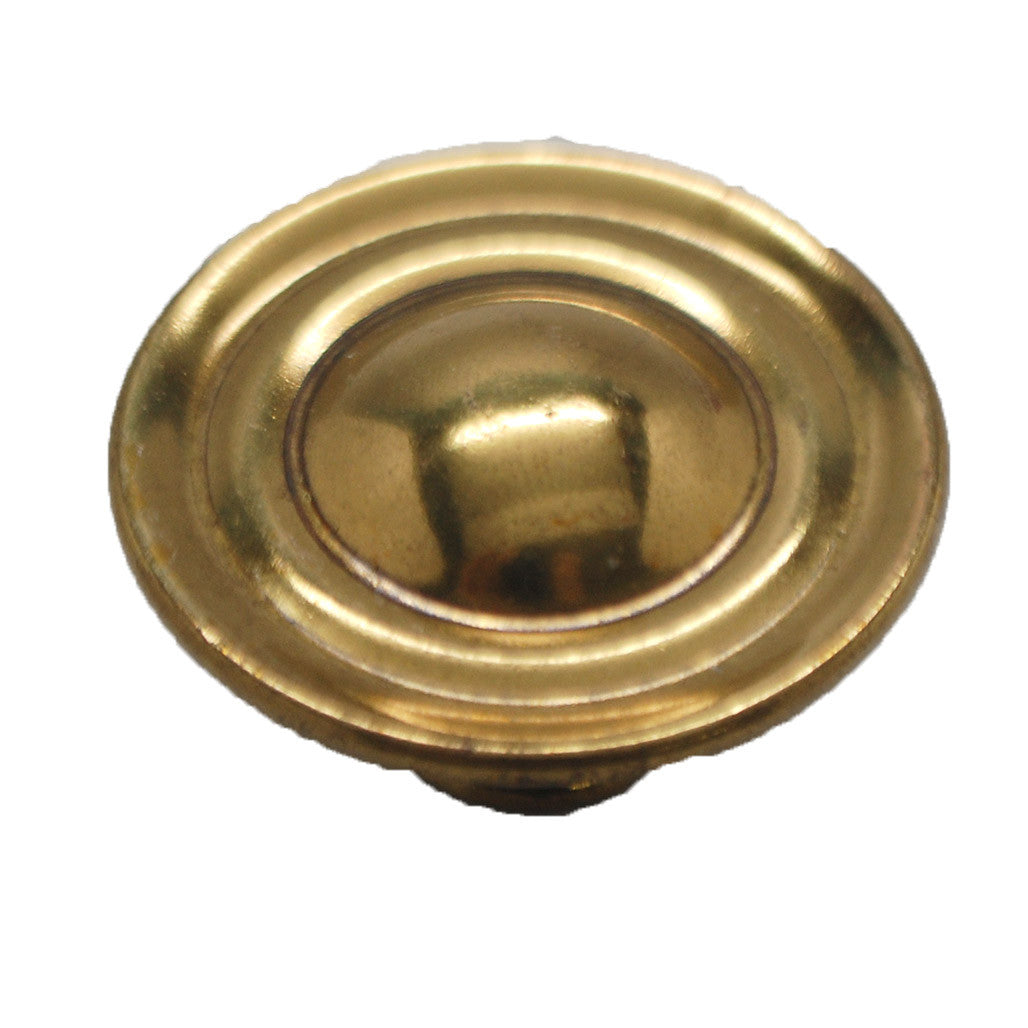 Main View of a Lancaster Brass 1-1/2" Round Cabinet Knob from Belwith P316-LP