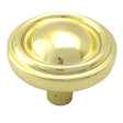 BELWITH Tranquility 1-3/16" Diameter Ring Cabinet Knob in Polished Brass P411-PB
