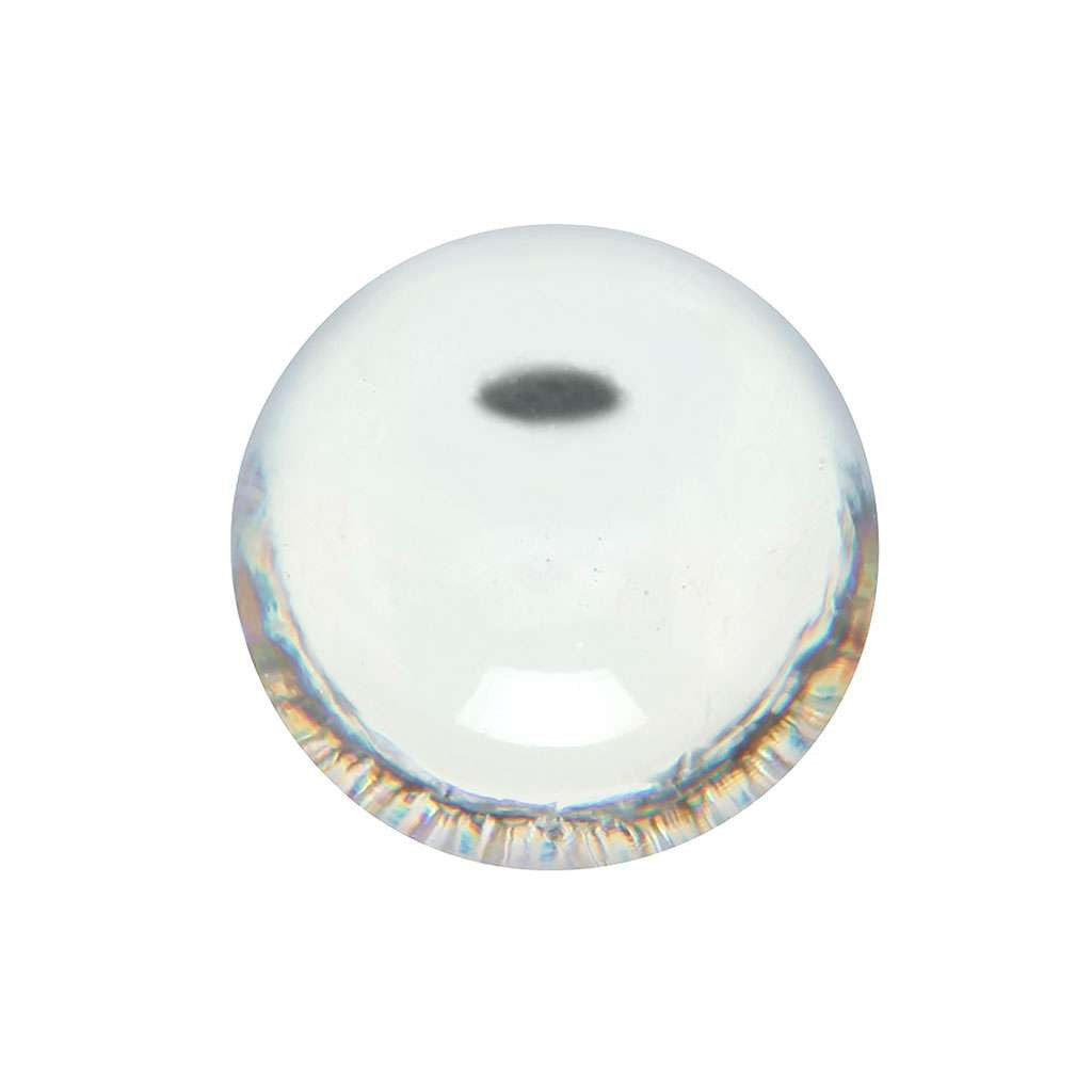 HICKORY Crystal Palace 1-3/16" Diameter Ball Cabinet Knob in Clear and Lucite P705-LU Front View