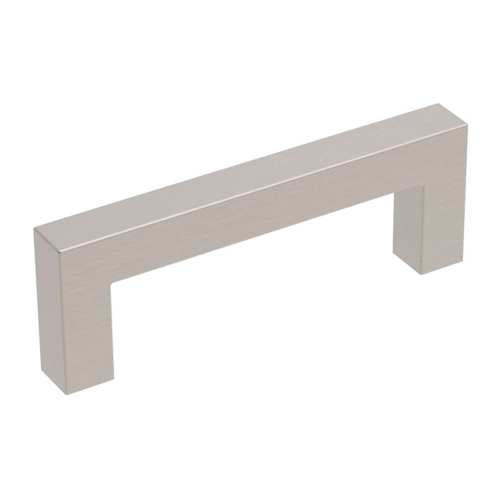HICKORY Heritage Designs Square Handle Cabinet Pull in Satin Nickel 3" R077746SN