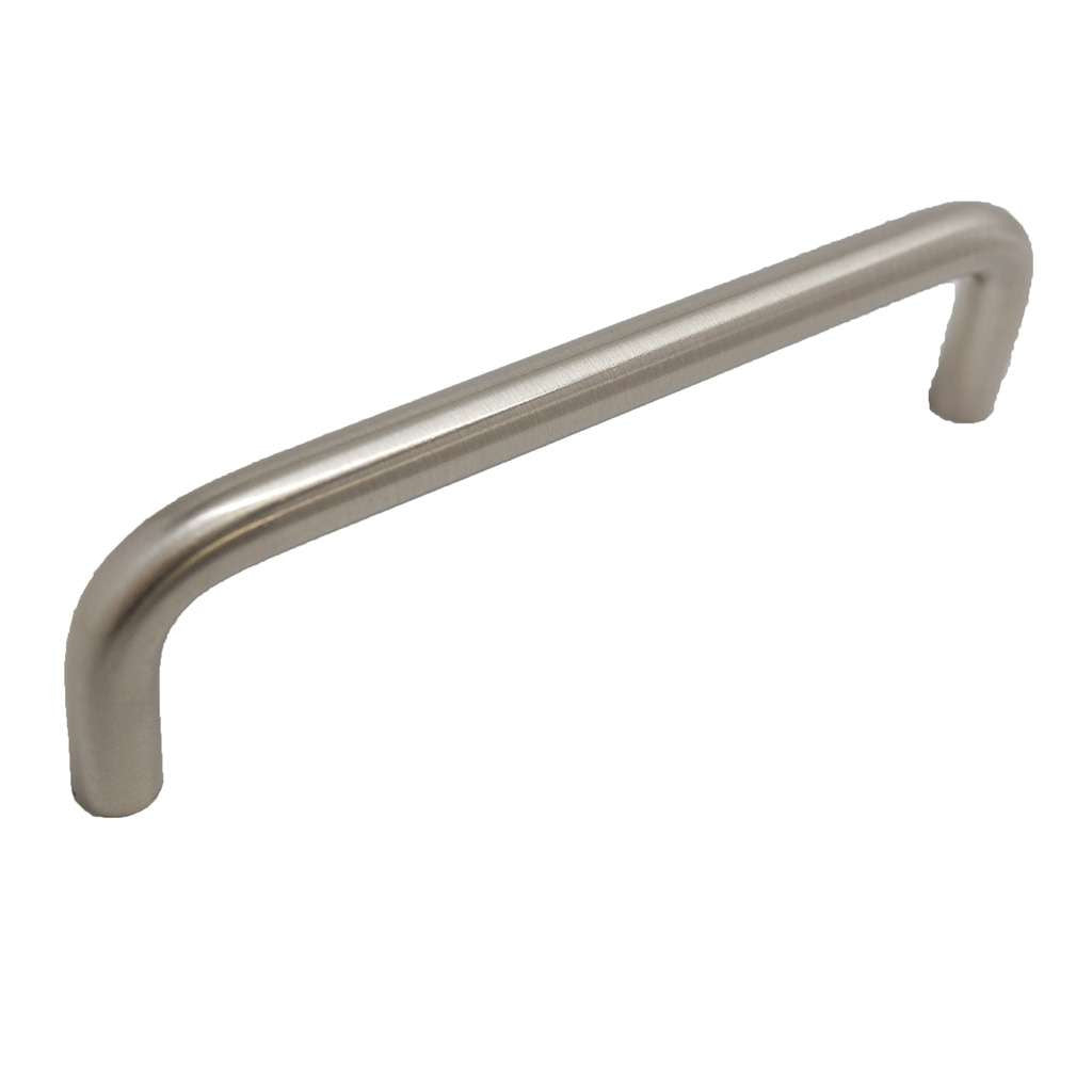 LIBERTY Cabinet Wire Pulls in Satin Nickel 4" P604DC-SN-C on White Background