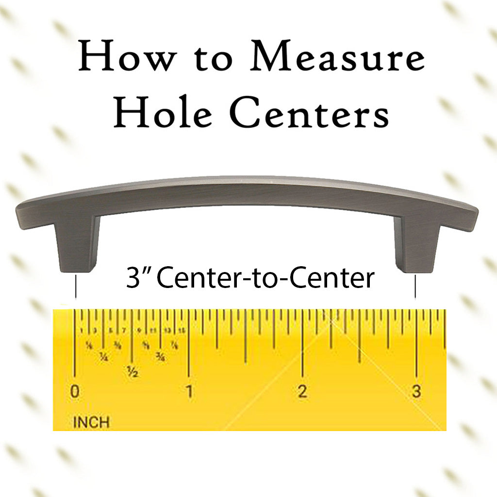How to Measure Hole Centers for Handle Pulls – The Knob Shop