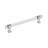 AMEROCK Glacio Glass Handle Cabinet Pull in Clear and Chrome (+5 Sizes)