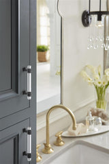 AMEROCK Glacio Glass Handle Cabinet Pull in Clear and Black Bronze (+5 Sizes)