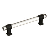 AMEROCK Glacio Glass Handle Cabinet Pull in Clear and Black Bronze (+5 Sizes)