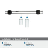 AMEROCK Glacio Glass Handle Cabinet Pull in Clear and Black Bronze (+5 Sizes)
