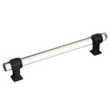 AMEROCK Glacio Glass Handle Cabinet Pull in Clear and Black Bronze (+5 Sizes)