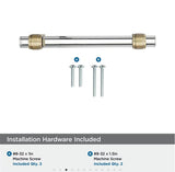 AMEROCK Glacio Glass Handle Cabinet Pull in Clear and Champagne Bronze (+5 Sizes)