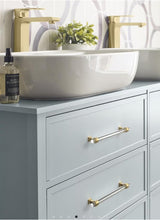 AMEROCK Glacio Glass Handle Cabinet Pull in Clear and Champagne Bronze (+5 Sizes)
