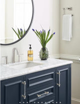 AMEROCK Glacio Glass Handle Cabinet Pull in Clear and Satin Nickel (+5 Sizes)