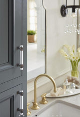 AMEROCK Glacio Glass Handle Cabinet Pull in Clear and Oil Rubbed Bronze (+5 Sizes)