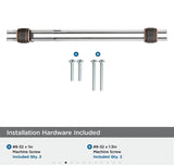 AMEROCK Glacio Glass Handle Cabinet Pull in Clear and Oil Rubbed Bronze (+5 Sizes)