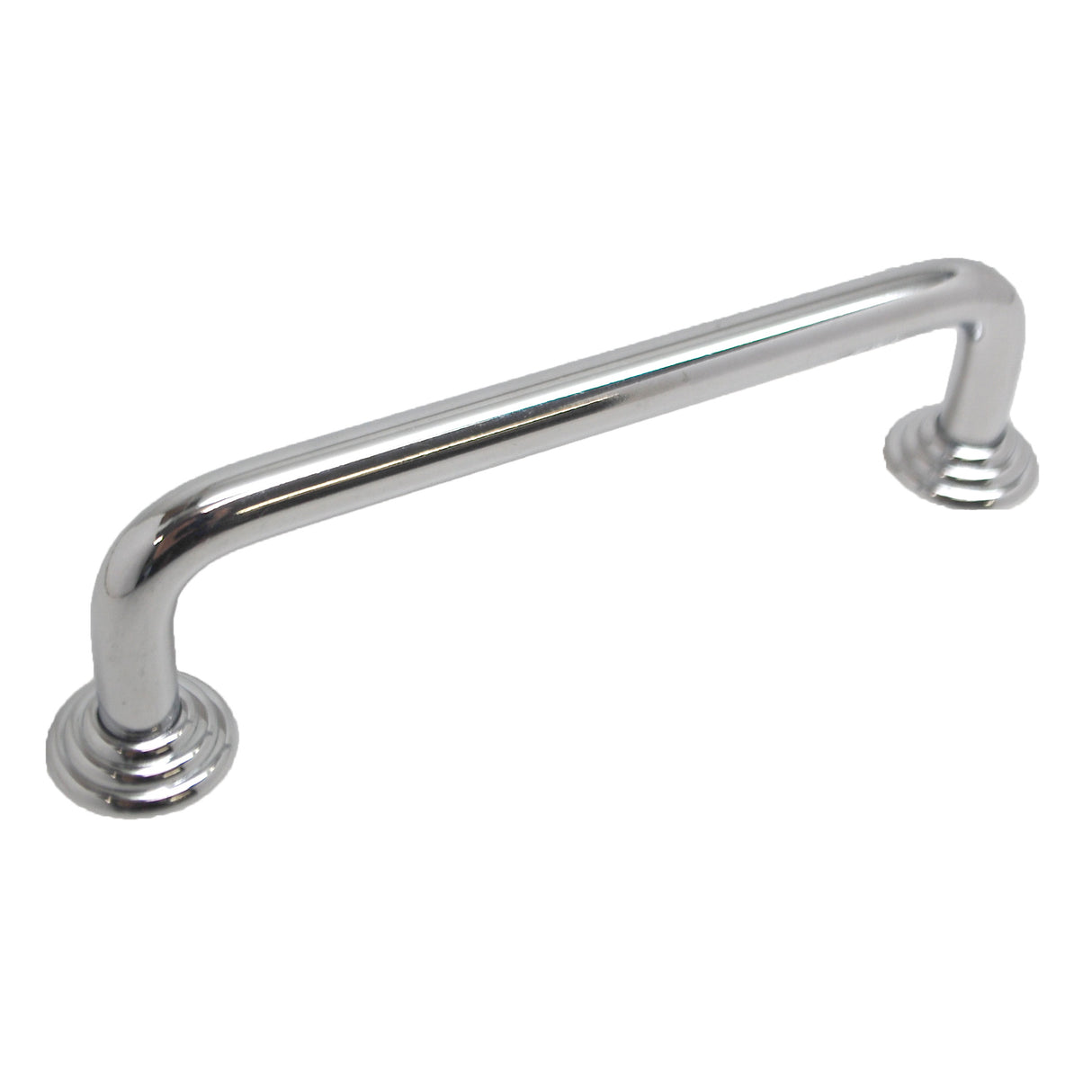 BERENSON Cabinet Wire Pull with Ridge Bases in Chrome (+3 Sizes)