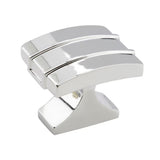 AMEROCK Davenport Rectangle Cabinet Knob in Polished Chrome (+2 Sizes)