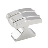 AMEROCK Davenport Rectangle Cabinet Knob in Polished Chrome (+2 Sizes)