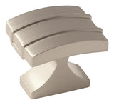 AMEROCK Davenport Rectangle Cabinet Knob in Satin Nickel (+2 Sizes)