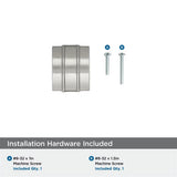 AMEROCK Davenport Rectangle Cabinet Knob in Satin Nickel (+2 Sizes)