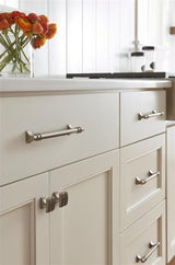 AMEROCK Davenport Rectangle Cabinet Knob in Satin Nickel (+2 Sizes)