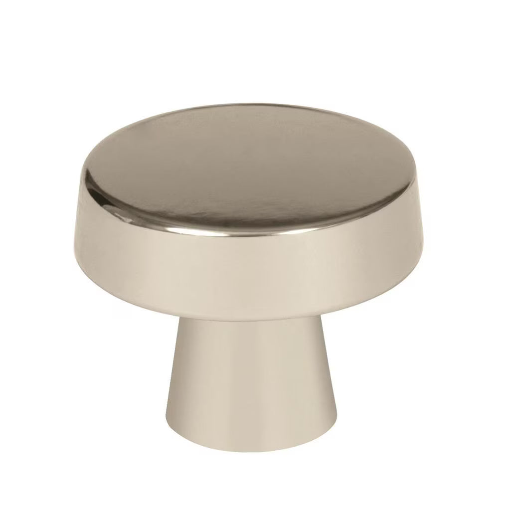 AMEROCK Blackrock Round Cabinet Knob in Polished Nickel (+2 Sizes)