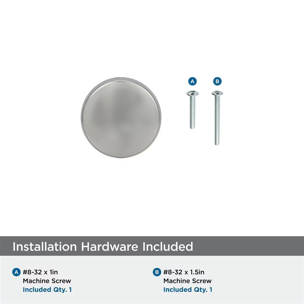 AMEROCK Blackrock Round Cabinet Knob in Polished Nickel (+2 Sizes)