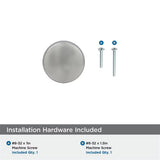 AMEROCK Blackrock Round Cabinet Knob in Polished Nickel (+2 Sizes)